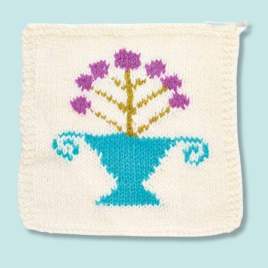 Spring Meadow Blanket Knitalong Part Four: Flower and Jewels Knitting Pattern