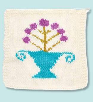 Spring Meadow Blanket Knitalong Part Four: Flower and Jewels Knitting Pattern