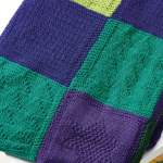 Sampler Square Patchwork Blanket Knitting Pattern