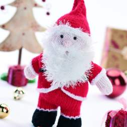 Classic Santa Claus (Father Christmas) Toy Knitting Pattern Knitting Pattern