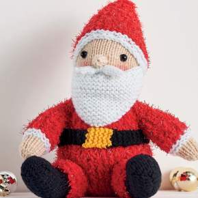 Sparkly Santa Toy Knitting Pattern