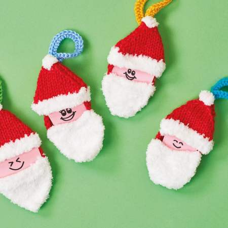Santa Tree Decorations Knitting Pattern