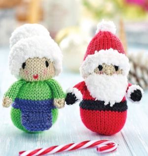 3 Quick Festive Toys: Santa, Mrs Claus and Robin