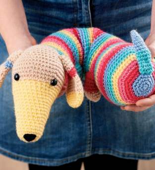 Dachshund Draught Excluder Crochet Pattern Knitting Pattern
