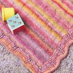 Self-Striping Baby Blanket Knitting Pattern Knitting Pattern