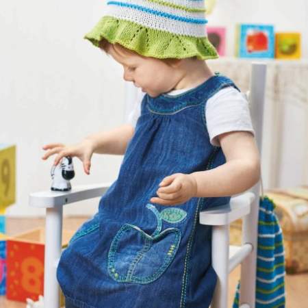 Toddler hat & bag set Knitting Pattern
