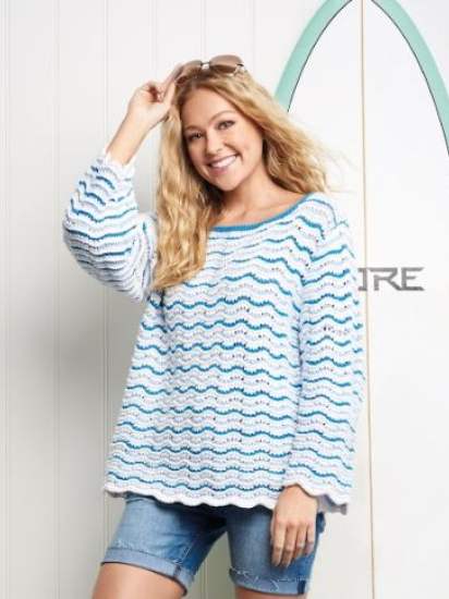 Shale Stitch Sweater Knitting Pattern