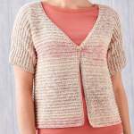 Short sleeve cardigan Knitting Pattern