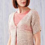 Short sleeve cardigan Knitting Pattern