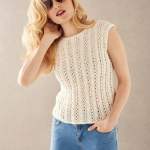 Short sleeve top Knitting Pattern