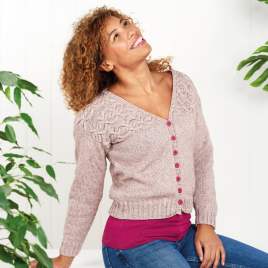 Sideways Cable Cardigan Knitting Pattern Knitting Pattern