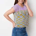 Simple Eyelet Sleeveless Top Knitting Pattern