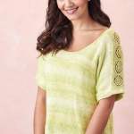 Simple Lacy T-shirt Knitting Pattern