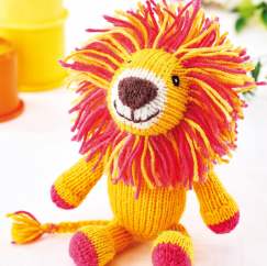 Simple Lion Toy Knitting Pattern