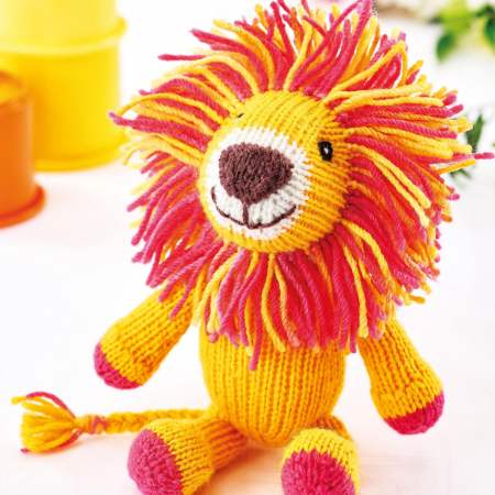 Simple Lion Toy Knitting Pattern