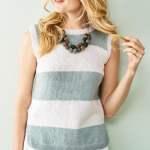 Simple Stripy Top Knitting Pattern Knitting Pattern