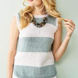 Simple Stripy Top Knitting Pattern Knitting Pattern