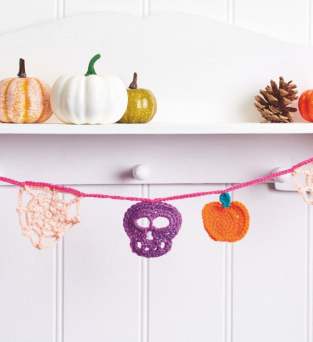 Simple Halloween Bunting Crochet Pattern Knitting Pattern