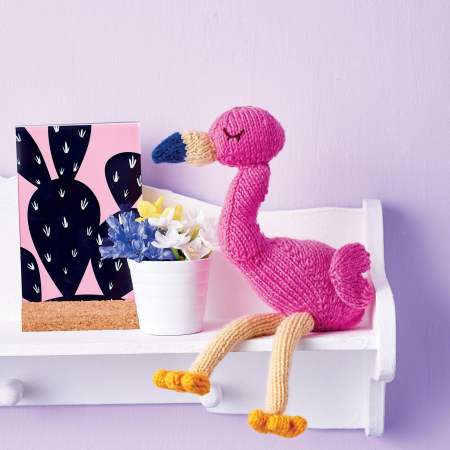 Sleeping Flamingo Knitting Pattern