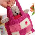 Sleeping Teddy Bear With Matching Bag Knitting Pattern