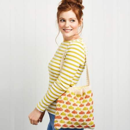 Slip Stitch Shopping Bag Knitting Pattern