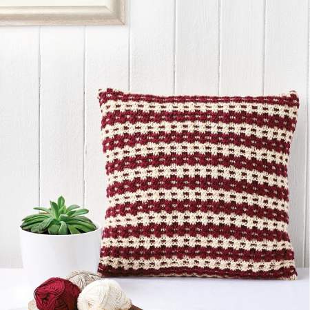 Slip stitch cushion Knitting Pattern