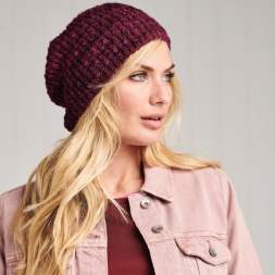 Slouch Beanie Hat Knitting Pattern