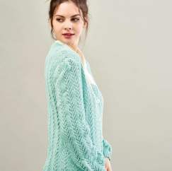 Smart Lace Cardigan Knitting Pattern