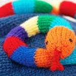 Children’s Snake Drawstring Bag Pattern Knitting Pattern