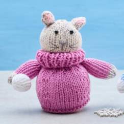 Snow Leopard Chocolate Orange Cover Knitting Pattern Knitting Pattern