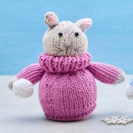 Snow Leopard Chocolate Orange Cover Knitting Pattern Knitting Pattern
