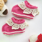 Snowflake Booties Knitting Pattern