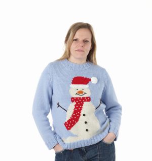 Large Adult Snowman Sweater