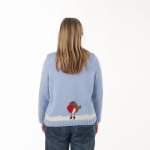 Large Adult Snowman Sweater Knitting Pattern