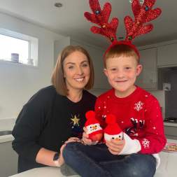 Snowman Chocolate Orange Cover | Cystic Fibrosis Trust Knitting Pattern