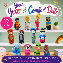 A Year of Comfort Dolls Knitting Patterns - Knitting Pattern
