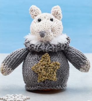 Animal Chocolate Orange Cover Knitting Patterns: Wolf Knitting Pattern