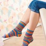 Colourful socks Knitting Pattern