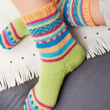 Socks On Two Needles | Free Knitting Patterns | Let's Knit ...
