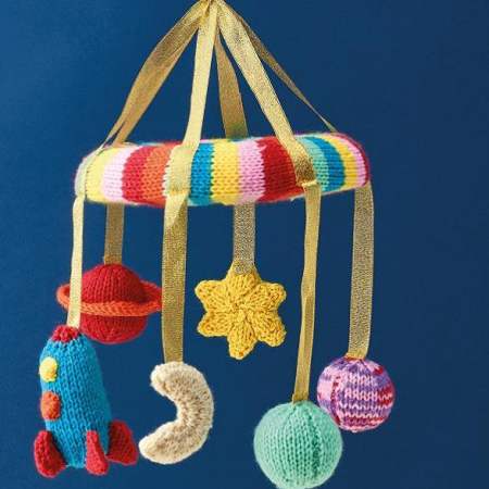 Space Baby Mobile Knitting Pattern