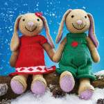 Christmas Rabbits and Outfits Knitting Pattern Knitting Pattern