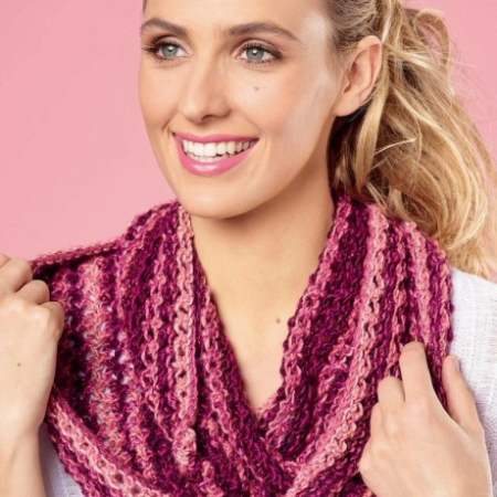 One Ball Sparkly Cowl Knitting Pattern