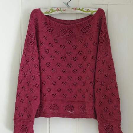 Spiral Lace Sweater Knitting Pattern