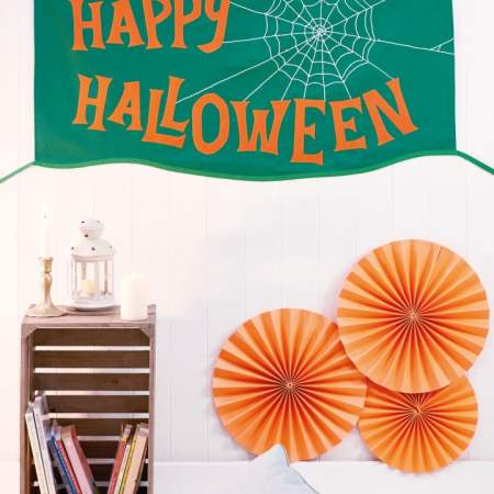 Spooky Halloween Banner Knitting Pattern