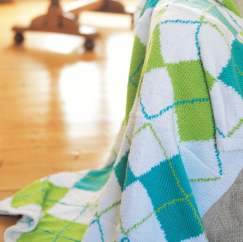 Argyle Blanket Knitting Pattern