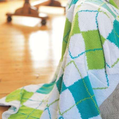 Argyle Blanket Knitting Pattern