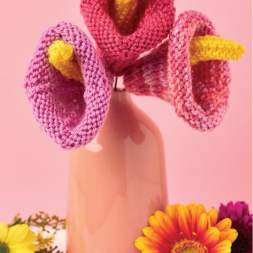 Beginner Spring Lilies Flower Knitting Pattern Knitting Pattern