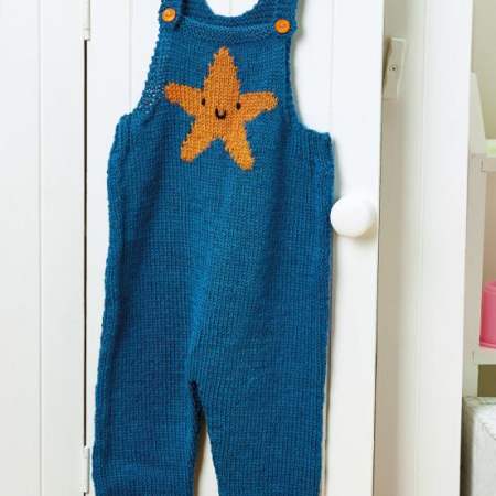 Star Baby Dungarees Knitting Pattern