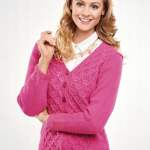 Statement Lace Pattern Cardigan Knitting Pattern