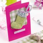 Knitted Stocking Christmas Card and Quick Gifts Knitting Pattern